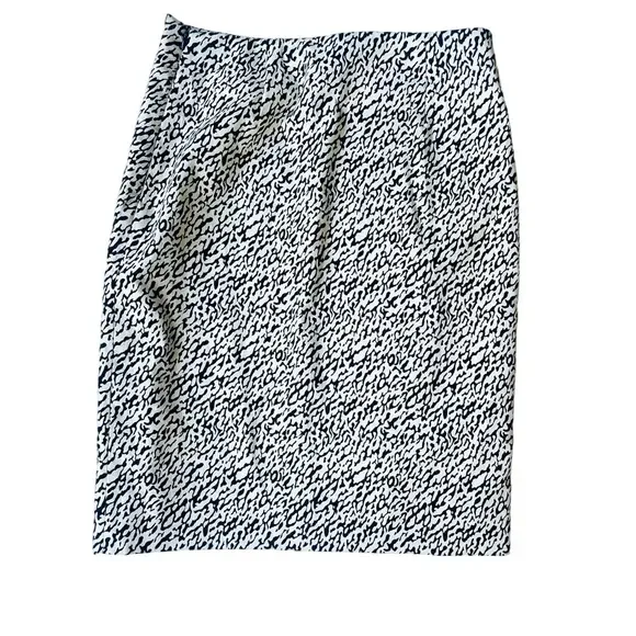 DIANE VON FURSTENBERG DVF BLYTHE SNAKE JACQUARD PENCIL SKIRT SIZE 8 - Picture 1 of 5